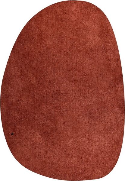 TOM TAILOR HOME Hochflor-Teppich Shaggy Teppich Cozy, oval, Höhe: 25 mm, Uni Farben, auch in Pastell Farben, weich & kuschelig, organische Form
