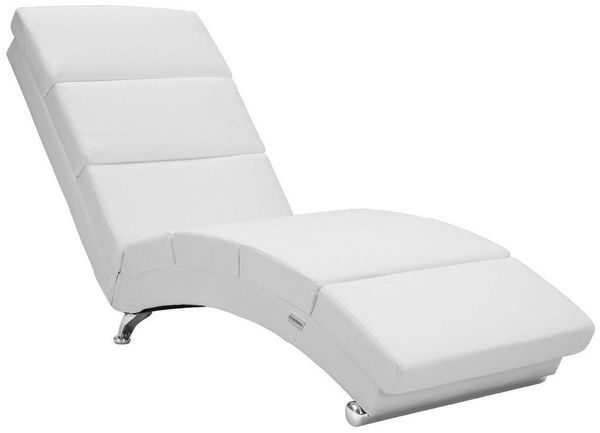 Casaria Relaxliege XXL London Ergonomisch hohe Rückenlehne 186cm Relaxsessel Loungesessel Chaiselongue Kunstleder Weiß
