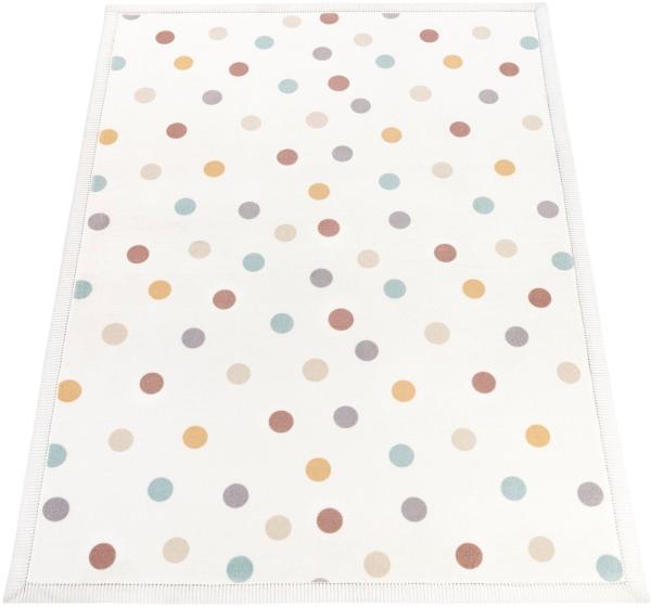 Paco Home Kinderteppich Emilia 351, rechteckig, Höhe: 24 mm, Kurzflor, gepunktet, sehr weicher Flor