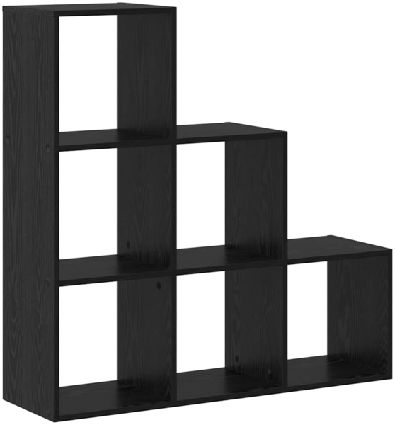 vidaXL Bücherregal Schwarz Eichen-Optik 99 x 29 x 99 cm Holzwerkstoff 879662