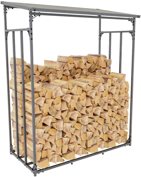 CLP Kaminholzunterstand Ruston Aluminium anthrazit,M