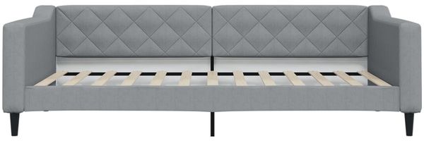 vidaXL Tagesbett Ausziehbar mit Schubladen Hellgrau 100x200 cm Stoff 3197467 Bild 5