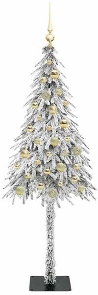 vidaXL Weihnachtsbaum mit 150 LEDs Weiß 150 cm PE und Stahl 3396220 Bild 3