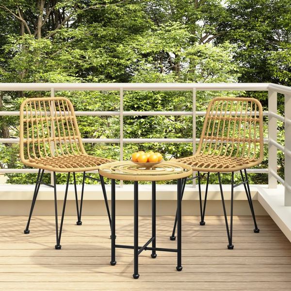 vidaXL Gartenstühle 2 Stk. 48x62x84 cm PE-Rattan 319428