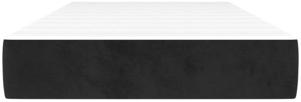 vidaXL Taschenfederkernmatratze Mittel Schwarz 90x200x20 cm Samt 347730 Bild 3