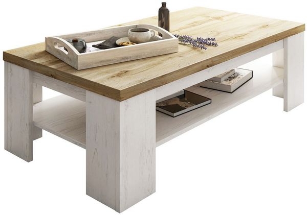 Lookway Couchtisch VINCI Kaffeetisch Andersen Kiefer / Wotan Eiche
