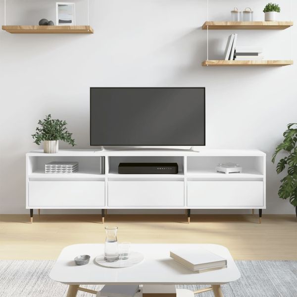 vidaXL TV-Schrank Weiß 150x30x44,5 cm Holzwerkstoff 831260