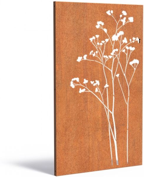Adezz Paneel Nature CPN7 Cortenstahl 110x180 cm Gartenpaneel Sichtschutz Paneel Deko Wand