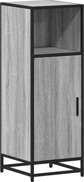 vidaXL Badschrank Grau Sonoma 35x37,5x100 cm Holzwerkstoff 849242