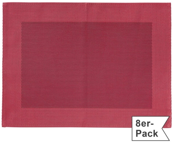 Erwin Müller Platzset Tischset "Lissabon" 8er-Pack, abwaschbar Uni