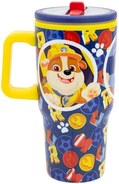Paw Patrol Thermobecher 640 ml Edelstahl doppelwandiger Trinkbecher mit Trinkhalm