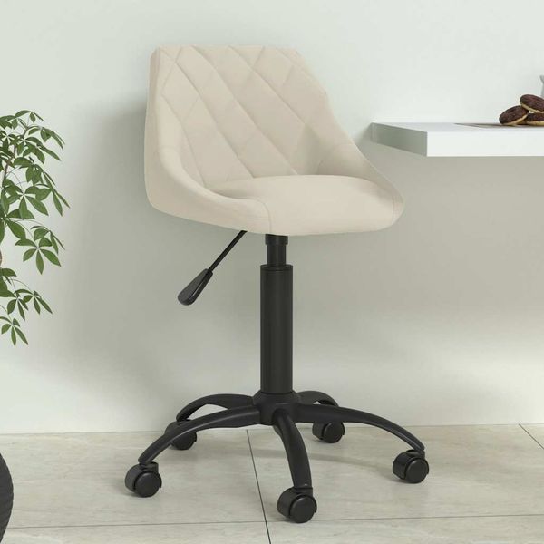 vidaXL Esszimmerstuhl Creme Samt [335359]