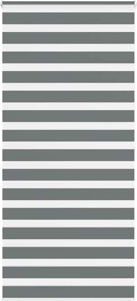 vidaXL Doppelrollo Dunkelgrau 110x200 cm Stoffbreite 105,9 cm Polyester 4014159
