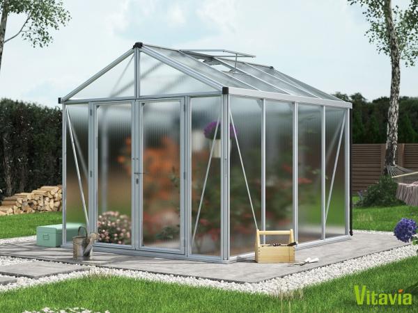 Vitavia Gewächshaus Zeus Comfort 8100 16mm HKP 258x316 cm eloxiert