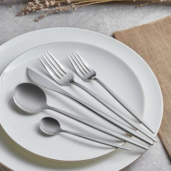 Karaca Besteck-Set Karaca Orion Platin 30-teiliges Besteckset für 6 Personen Stahl (30-tlg), 1 Personen