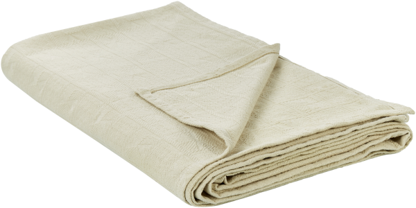 Tagesdecke MARAKA Baumwolle 200 x 220 cm Helles Beige