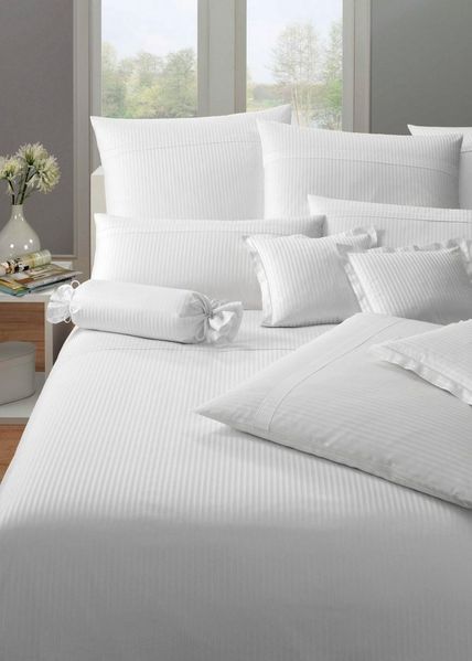 Elegante Bettwäsche Milano, Mako-Satin, 2 teilig, mit feinen Streifen