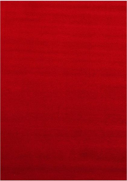 KADIMA DESIGN Teppich LECH Wohnzimmer Waschbar Schlafzimmer Wohnzimmerteppich Esszimmer Uni, Läufer, Höhe: 9 mm, Rot, 60x110 cm, Modern Esszimmerteppich Fußbodenheizung Waschbar