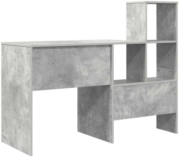 vidaXL Schreibtisch Beton Grau 131,5 x 50 x 106,5 cm Holzwerkstoff 869301 Bild 7