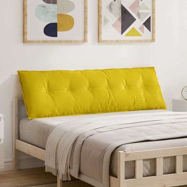 vidaXL Rückenkissen Gelb 160 x 50 cm Cordstoff 42014897
