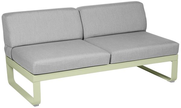 Bellevie Lounge 2-Sitzer Modul 65 Lindgrün 79 Flanellgrau Mitte
