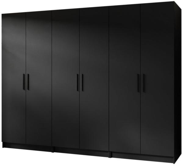 Compleo Kleiderschrank POLA, Großer Kleiderschrank für den Flur, Breite: 234 cm sechstürige