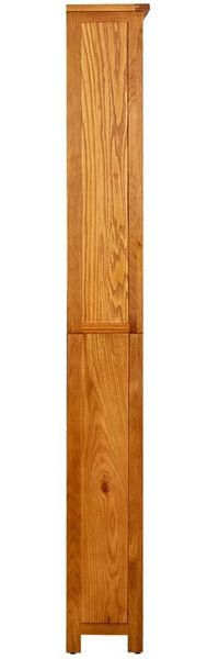 vidaXL Bücherregal 6 Fächer 80x22,5x180 cm Massivholz Eiche 244470 Bild 3