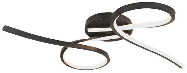 LED Deckenleuchte, Aluminium schwarz, L 61 cm