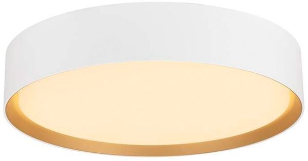 SLV DECONA, Wand- und Deckenaufbauleuchte, rund, 2700/3000K, 18W, PHASE, weiß / gold - Wand- und Deckenleuchten