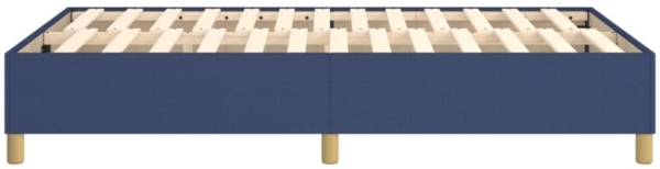 vidaXL Polsterbett, Stoff, Blau, 120x200 cm, Natur Bild 2