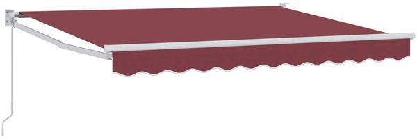 vidaXL Manuell einziehbare Markise Bordeauxrot 3x2 m 3418890