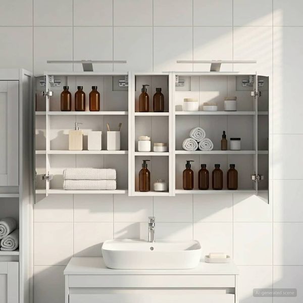 vidaXL Badezimmerschrank-Set 3 pcs 106 x 16 x 62,5 cm Holzwerkstoff 3403800