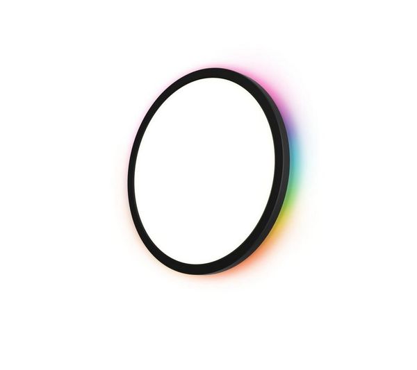 ENOVALITE LED Deckenleuchte Smartes RGB Panel Up&Down, 18W, 1880lm, ø290mm, Tuya App, CCT, dimmbar, LED fest integriert, warmweiß, CCT, neutralweiß, RGB, kaltweiß, Google Assistant, Amazon Alexa, Wifi