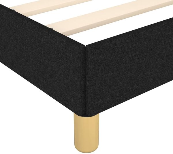 Bettgestell mit Kopfteil Schwarz 200x200 cm Stoff [347441] Bild 7