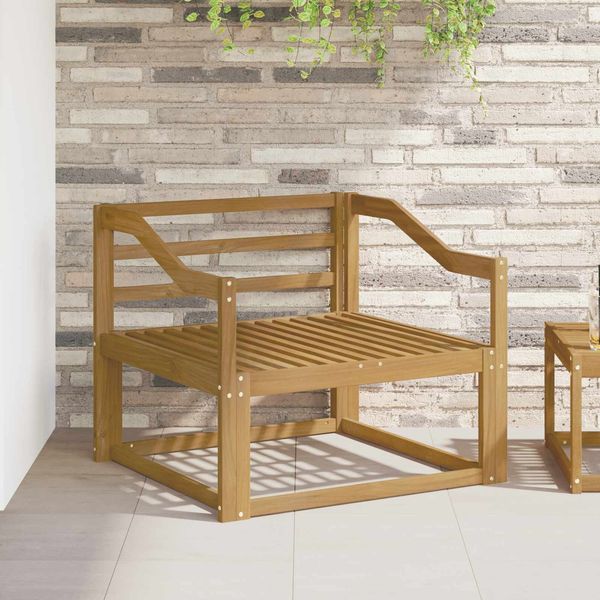 vidaXL Outdoor Mittelsofa Massivholz Akazie Weiß 3439023