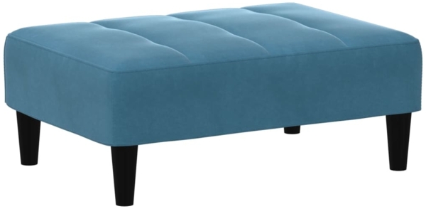 vidaXL Fußhocker Blau 77x55x31 cm Samt 4007365