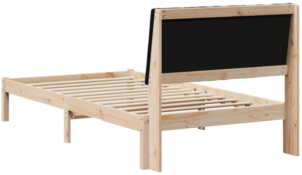 vidaXL Bettrahmen mit Kopfteil Braun 100 x 200 cm Massives Kiefernholz 878911 Bild 6