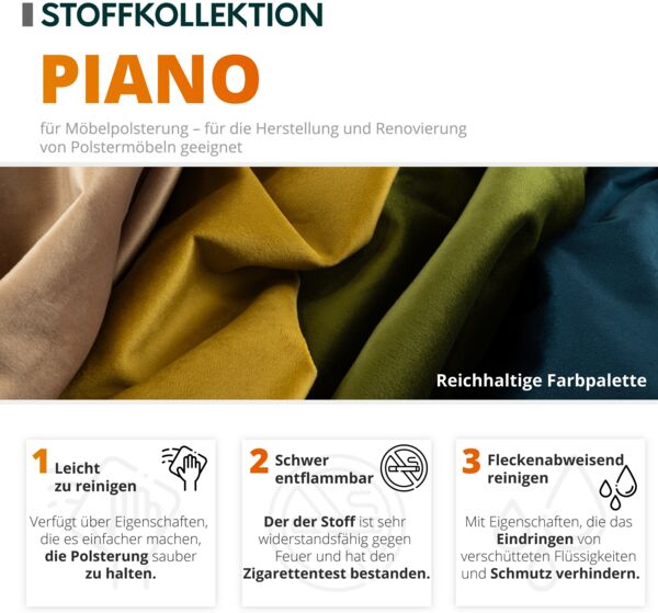 Ecksofa Bangkok Premium (Farbe: Piano 14 + Piano 14 + Piano 13, Seite: Rechts) Bild 6