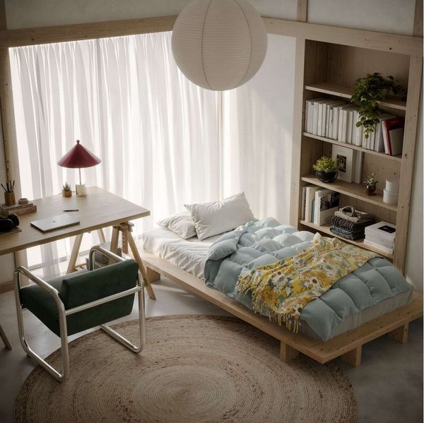 Karup Design Futonbett Bettgestell JAPAN BED Futonbett aus FSC®-zertifiziertem Massivholz (Mit Lattenrost), zeitlos, bequem & in mehreren Farben und Größen erhältlich