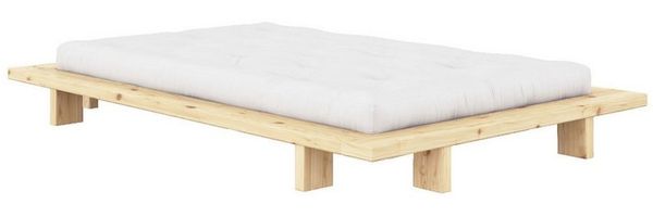 Karup Design Futonbett Bettgestell JAPAN BED Futonbett aus FSC®-zertifiziertem Massivholz (Mit Lattenrost), zeitlos, bequem & in mehreren Farben und Größen erhältlich