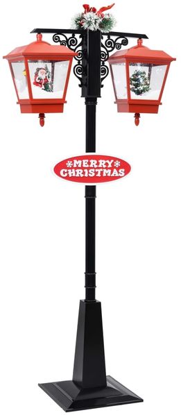 vidaXL Weihnachts-Straßenlampe mit Weihnachtsmann 81 x 40 x 188 cm PVC 289926