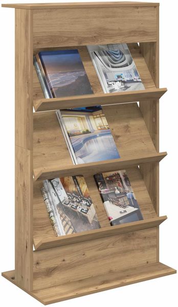 vidaXL Magazinregal Artisan-Eiche 70 x 41 x 126 cm Holzwerkstoff 899534 Bild 3