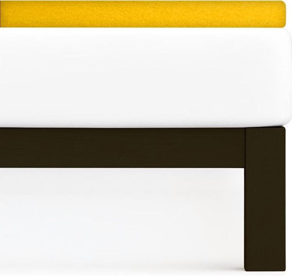 Traumschlaf Flausch Frottee Topper Spannbettlaken|90x190 cm - 100x200 cm| honig