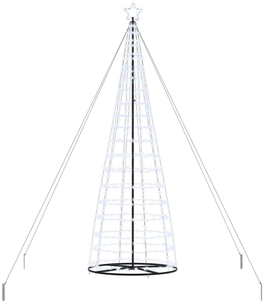 vidaXL LED-Weihnachtsbaum mit 800 LEDs Kaltweiß 400 cm Eisen 42018762