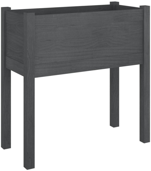 vidaXL Pflanzkübel Grau 70x31x70 cm Massivholz Kiefer 810823