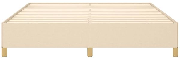 vidaXL Bettgestell ohne Matratze Creme 180x200 cm Stoff 347186 Bild 5