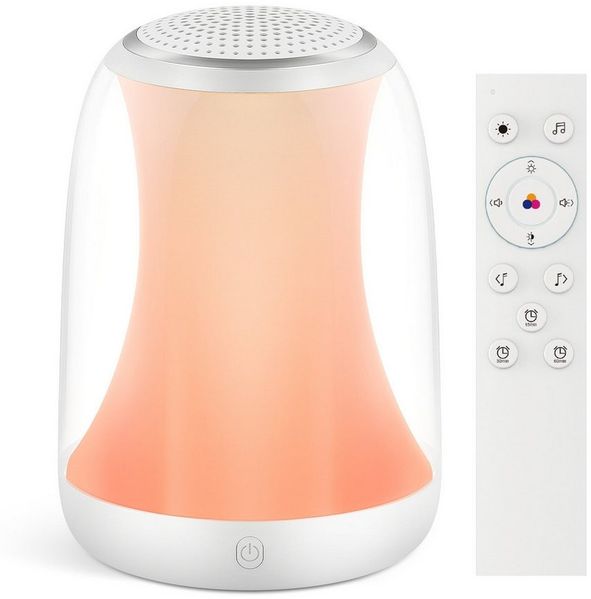 Novostella LED Nachtlicht RGB LED Nachtlicht Kinderlampe Nursey Licht mit 27 weißen Geräuschen, LED fest integriert