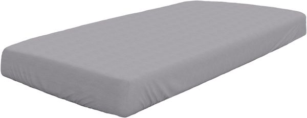 DORMISETTE Spannbetttuch Biber silbergrau BL 100x200 cm grau Spannbettlaken Bettlaken Spannlaken