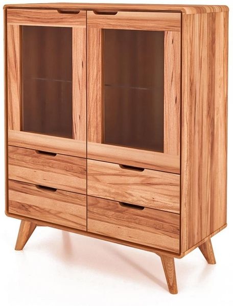 Anrichte Gerg aus Kernbuche massiv 90x40x108 cm mit 2 Türen und 4 Schubladen