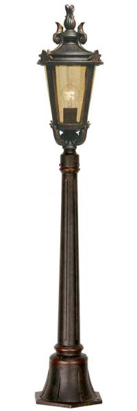 Außenleuchte, Kandelaber, Stehleuchte, schwarz, Höhe 117 cm